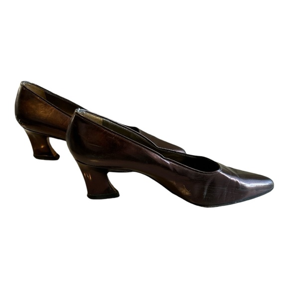 Yves Saint Laurent vintage metallic brown heels size 7 - Picture 3 of 8